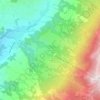 Mapa topográfico Montsoflo, altitude, relevo