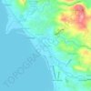 Mapa topográfico Darangan, altitude, relevo