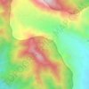 Mapa topográfico Rano Tengah, altitude, relevo