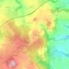 Mapa topográfico Les Peyrouses, altitude, relevo