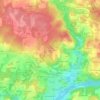 Mapa topográfico Kergo-er-Hoët, altitude, relevo