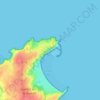 Mapa topográfico Le Port-Jacquet, altitude, relevo