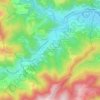 Mapa topográfico Chante Lauve Sud, altitude, relevo