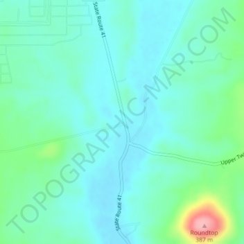Mapa topográfico Fruitdale, altitude, relevo