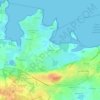 Mapa topográfico Kervocen, altitude, relevo