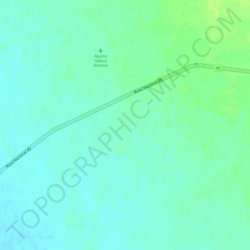 Mapa topográfico Novillero, altitude, relevo