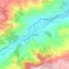Mapa topográfico Barbosa, altitude, relevo