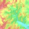 Mapa topográfico La Jarthe, altitude, relevo