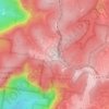 Mapa topográfico Pulpit Hill, altitude, relevo