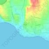 Mapa topográfico Is Pardinas, altitude, relevo