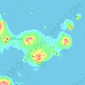 Mapa topográfico Luuk, altitude, relevo