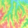 Mapa topográfico Gracieira, altitude, relevo