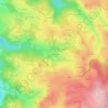 Mapa topográfico La Rullière, altitude, relevo