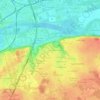 Mapa topográfico Les Sables, altitude, relevo