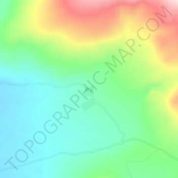 Mapa topográfico 欧云, altitude, relevo