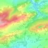 Mapa topográfico Kerenor, altitude, relevo