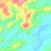 Mapa topográfico Cerro El Coco, altitude, relevo