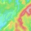 Mapa topográfico Les Escudiès, altitude, relevo