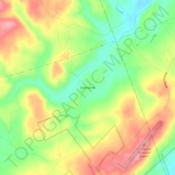 Mapa topográfico Deerwood, altitude, relevo