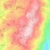 Mapa topográfico Audiência, altitude, relevo