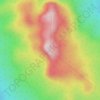 Mapa topográfico Serra da Estrutura, altitude, relevo