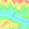 Mapa topográfico یوش, altitude, relevo