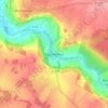 Mapa topográfico Courbetaux, altitude, relevo