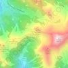 Mapa topográfico Passo Manghen, altitude, relevo