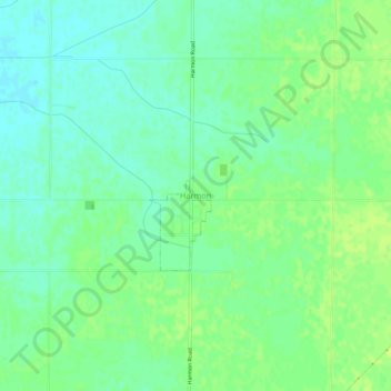 Mapa topográfico Harmon, altitude, relevo