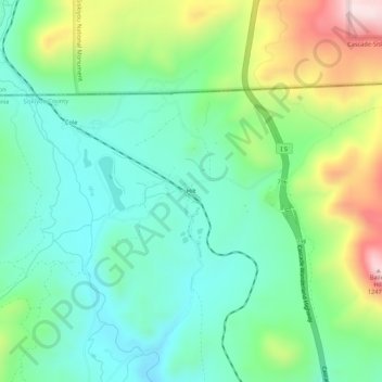 Mapa topográfico Hilt, altitude, relevo
