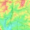 Mapa topográfico Wantirna, altitude, relevo