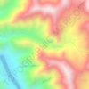 Mapa topográfico Loma El Paso, altitude, relevo