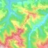 Mapa topográfico San Feliz, altitude, relevo
