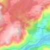 Mapa topográfico A Conchada, altitude, relevo
