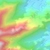 Mapa topográfico Três Irmãs, altitude, relevo