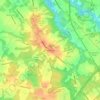 Mapa topográfico Barnsboro, altitude, relevo