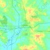 Mapa topográfico Boonville, altitude, relevo