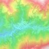Mapa topográfico Tizio, altitude, relevo