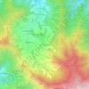 Mapa topográfico Las Lagunetas, altitude, relevo