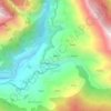 Mapa topográfico Retali, altitude, relevo