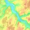 Mapa topográfico Les Caillats, altitude, relevo