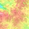 Mapa topográfico A Torre Lavandeira, altitude, relevo