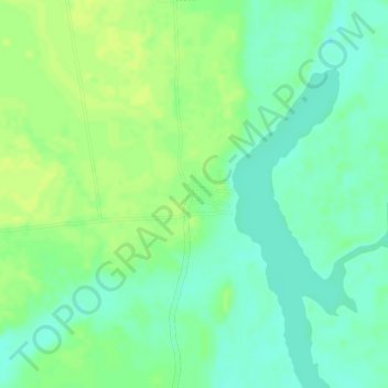 Mapa topográfico Lagoa das Piranhas, altitude, relevo