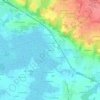 Mapa topográfico La Porte, altitude, relevo