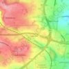 Mapa topográfico Thorpe-on-the-Hill, altitude, relevo