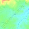 Mapa topográfico Oiticica, altitude, relevo