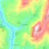 Mapa topográfico Ocamonte, altitude, relevo