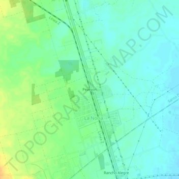 Mapa topográfico Pearson, altitude, relevo