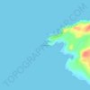 Mapa topográfico Malin Head, altitude, relevo