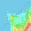 Mapa topográfico A Cela Vella, altitude, relevo